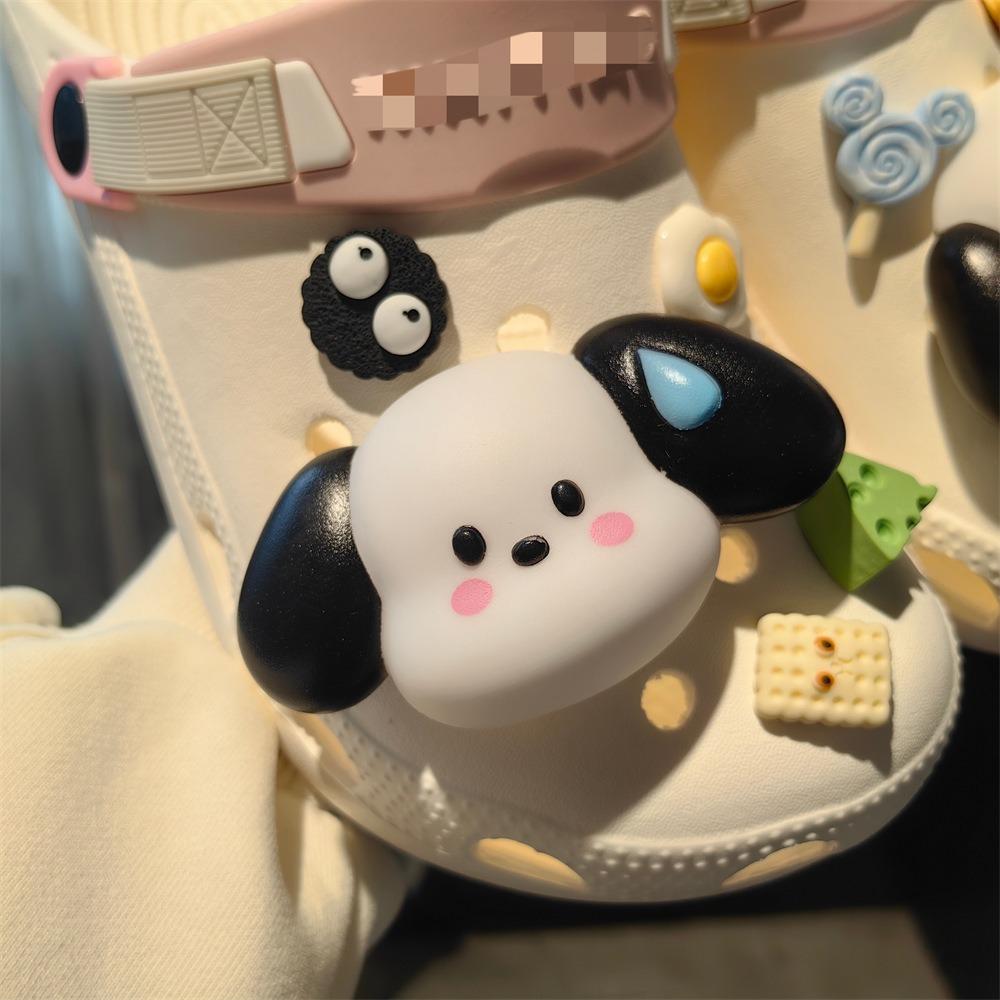 Подвеска для обуви Crocs DIY 3D Милая большая ушастая собака Украшение для обуви Пряжка для Croc Подвески Отверстие Обувь Аксессуары