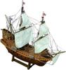 Woody Joe 1/50 Golden Hind Wooden Model Assembly Kit (Ship)
