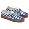 Vans Аутентичные шахматные кроссовки унисекс с синими резиновыми шнурками, белые VN0009PVY6Z