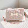 Cute Lace Bow Coin Purse Portable Cosmetic Storage Bag Key Makeup Lipstick Pouch Headphone Organizer Clutch Zipper Bags Women Wallets