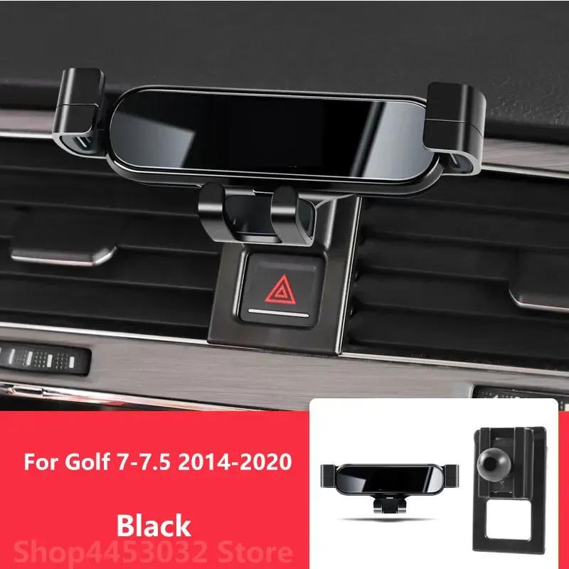 1 Suit Car Phone Holder Base For Volkswagen Golf MK7 7 2014-2020 Air outlet Stand Mounts Gravity GPS Mobile Bracket Accessories