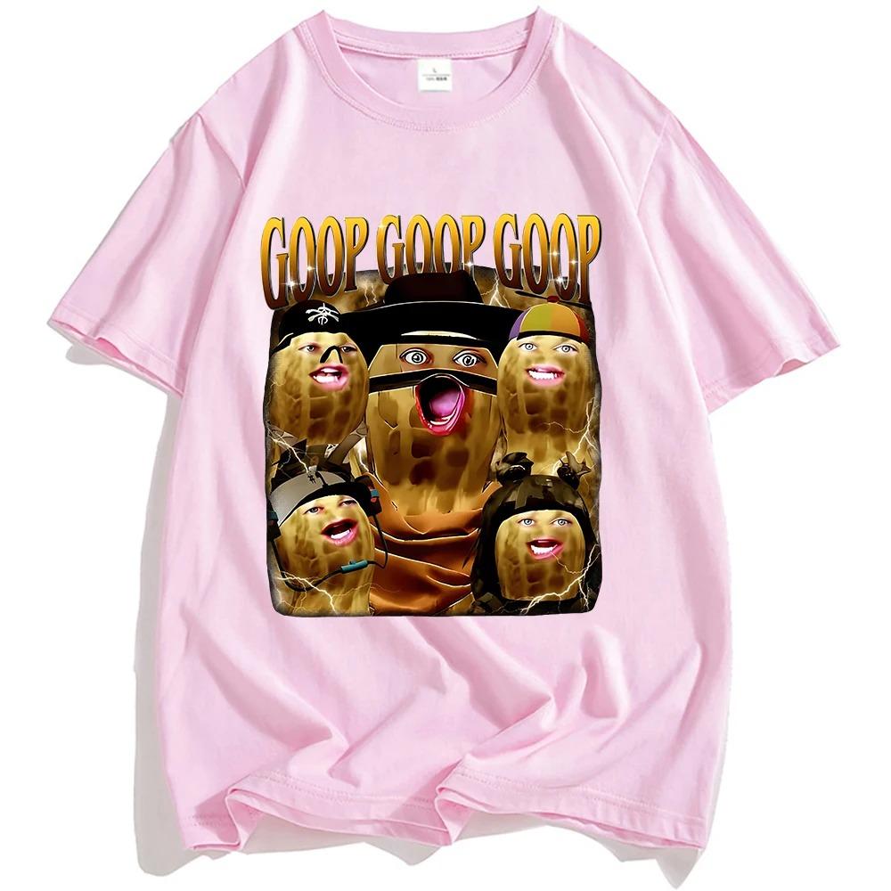 ARC Raiders Goop Goop Goop Арахис Жженый Футболка Премиум Хлопок Уличный Хип-Хоп Стиль Унисекс Удобные Футболки для Женщин и Мужчин