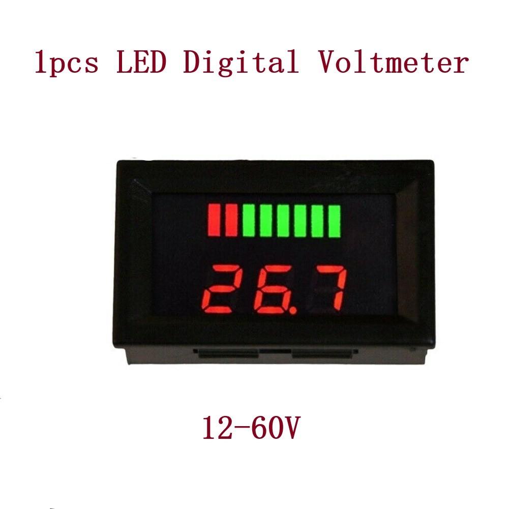 24 В-60 В автомобильный морской мотоцикл светодиодный цифровой вольтметр измеритель напряжения батареи