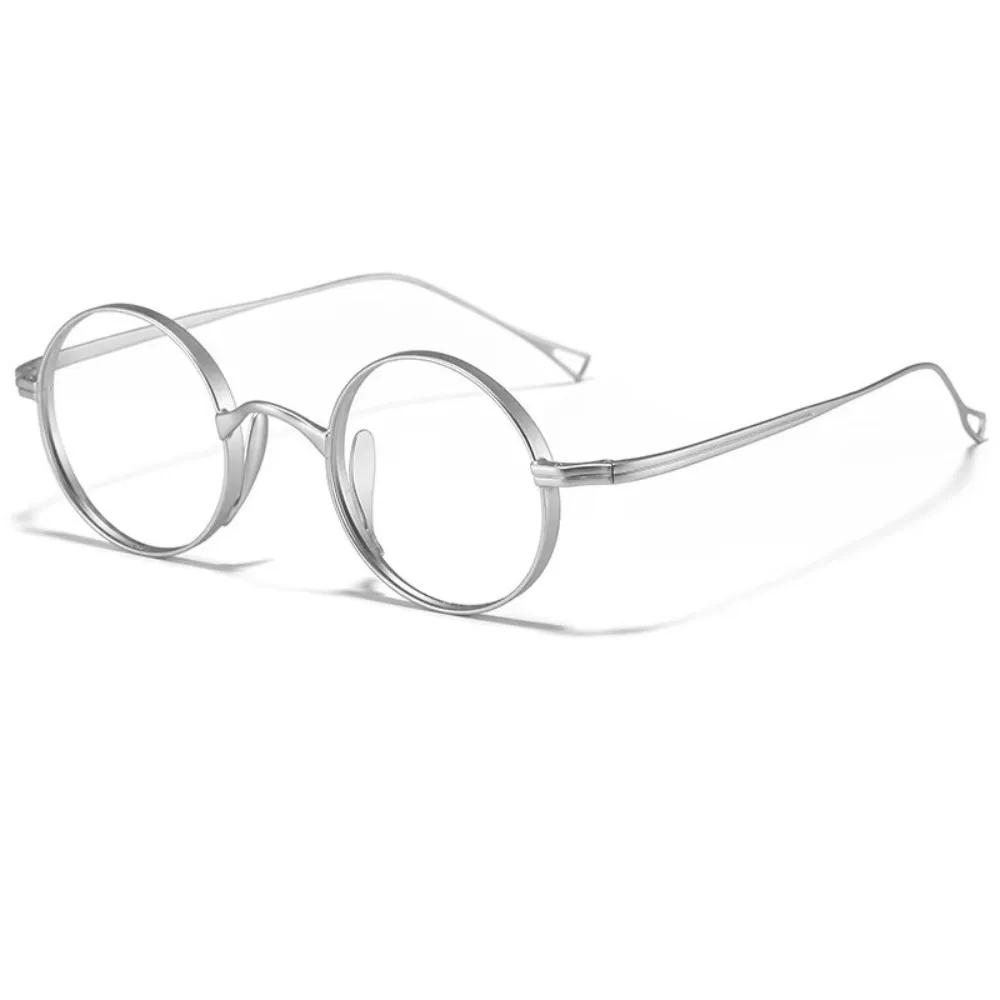New Pure Glasses Frame Oval Shape Simple Design Eyeglasses Frames Retro Classic Eye Decoration