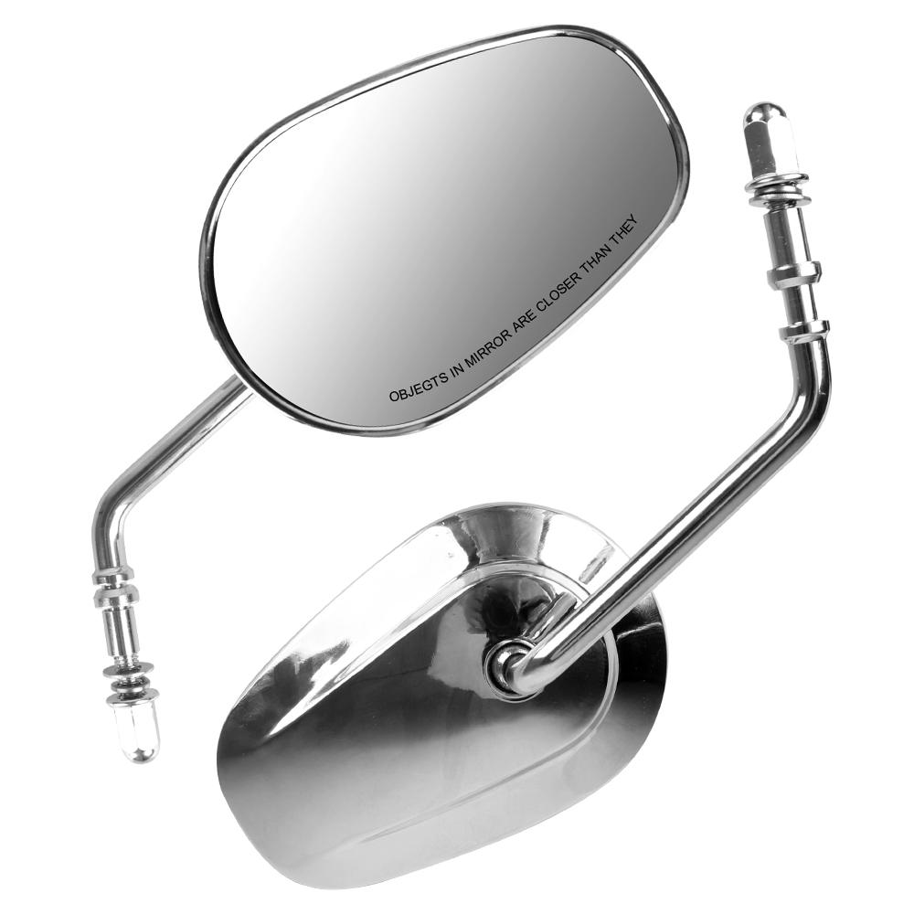 Для XL 883 1200 2 шт./пара деталей для модификации мотоцикла черное серебристое зеркало заднего вида для мотоцикла отражатель боковые зеркала