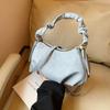 Crossbody Pleated Dumpling Bag Women's Summer New Fashion Simple Shoulder Bag High-end Portable Women's Bag