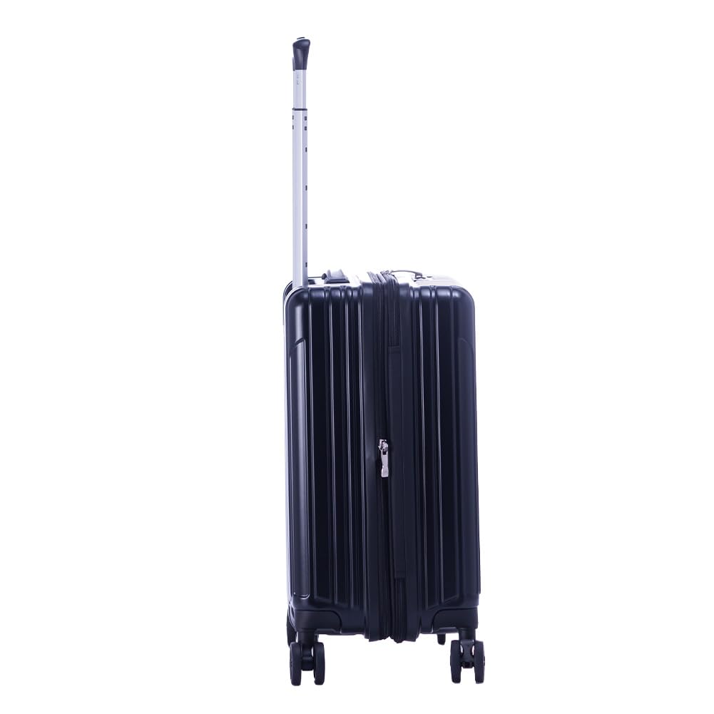 FiL Pake Expansion Zipper Matte 48L When 3 4 4 Wheels [Asia Luggage] A.L.I Suitcase, Carry-on, Function, Carry, Black, 40L, Expanded, Nights, Nights,
