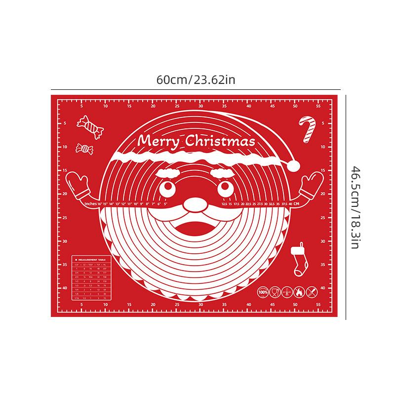 Non-Stick Silicone Baking Mat for Pastry, Dough Rolling, and Kneading - Ideal for Cookies and Pies - Kitchen Tool with Scale for Holiday Baking