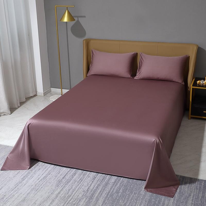 Cotton 3PC 100S Bed Sheet and Pillowcase Set, Bedroom Bedding, Extra Large Double Bed, Fashion Bedding
