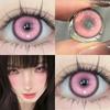 Mill Creek Cosplay Contact Lens with Grade Anime Eyes Mimic Semi-Coverage Contact Lenses 14.5mm Six Month Use