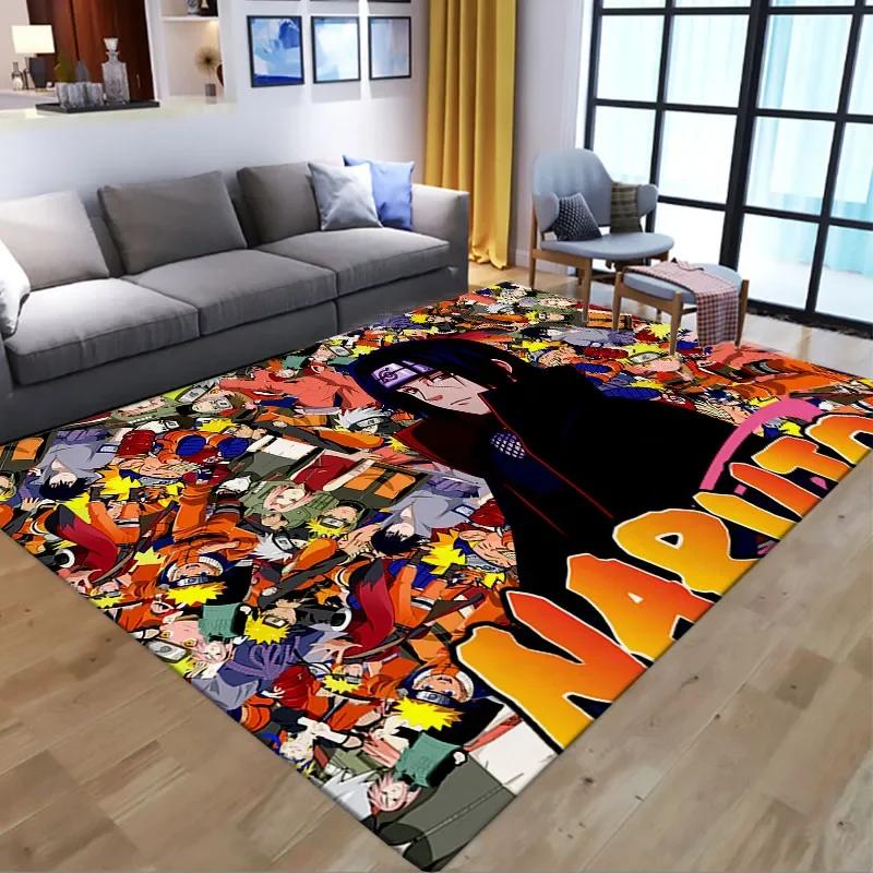 Anime Hot Uzumaki Naruto Love Rug Carpet Living Room Bedroom Bedside Soft Comfortable Children Kids Anti Slip Floor Mat
