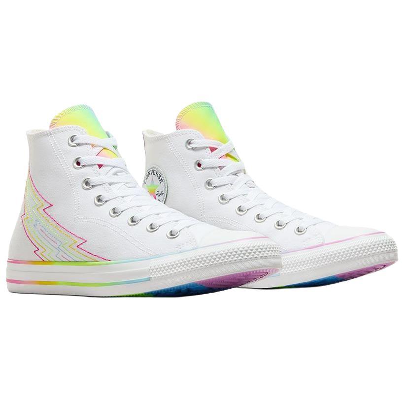 Converse Кроссовки унисекс Chuck Taylor All Star High Pride 2024 White Chaos-Fuschia A10216C