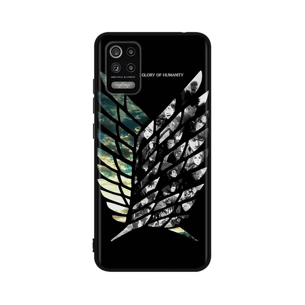 DT9 Attack On Titan Case for Xiaomi Poco X6 X4 M5 M6 F5 F6 C65 C55 C50 C51 C40 Redmi Note 7 8 14C A3X 13C 12C 11 10A 9C Pro Black Sofe Cover