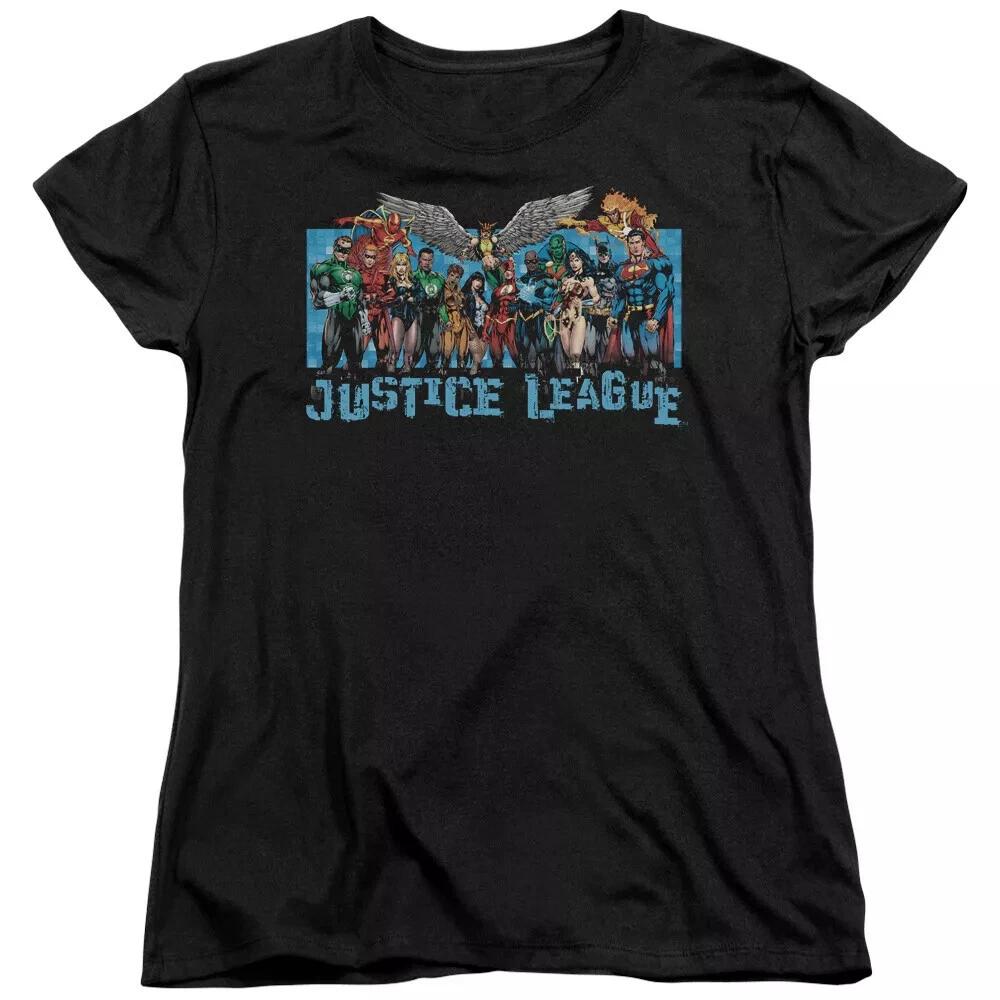 Justice League Of America "League Lineup" Women's T-Shirt