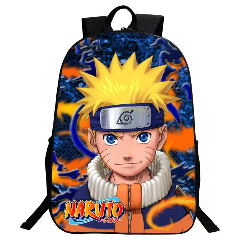 Stylish Anime Naruto Book Bag With Durable Design And Adjustable Shoulder Straps