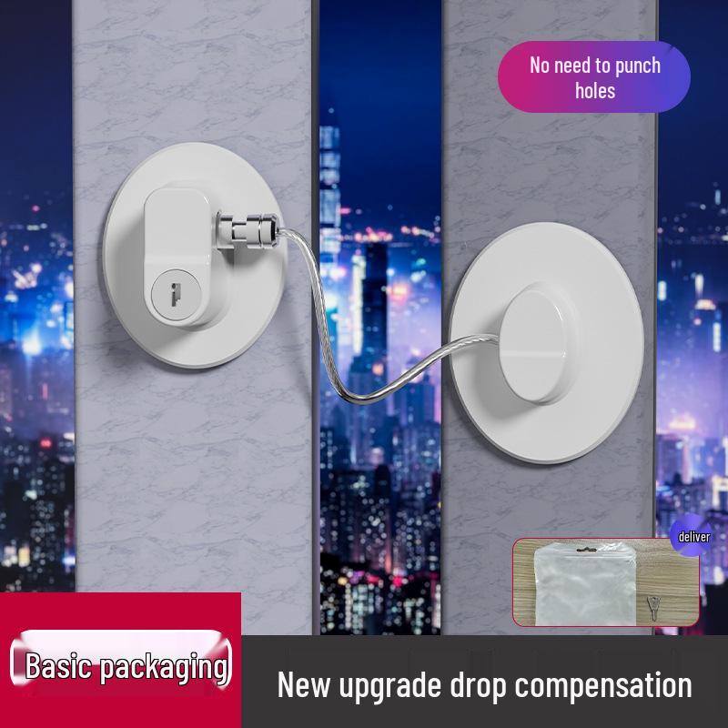 Многофункциональный замок без сверления, безопасный для детей: Для окон, холодильников, ящиков, шкафов, туалетов