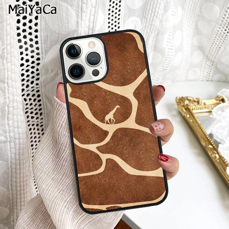 Чехол-накладка с узором под шкуру жирафа для iPhone 17 Air 16 15 6s plus 11 12 13 14 pro max