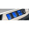 Dow Lift Lock Switch Button Sticker Blue Alloy Win 18- For Toyota Camry 10X