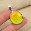 Желтый австралийский тройной опал, драгоценный камень, ювелирные изделия ручной работы из стерлингового серебра 925 пробы, женский кулон