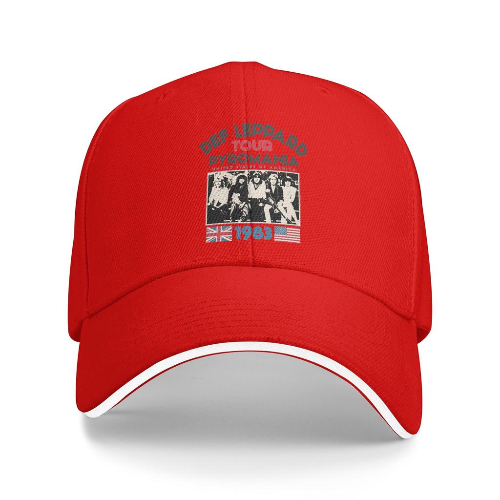 Def Leppard Rock Band Baseball Cap Outdoor Gym SunProof Hip Hop Hats Men Women Fashion Custom Logo Baseball Caps
