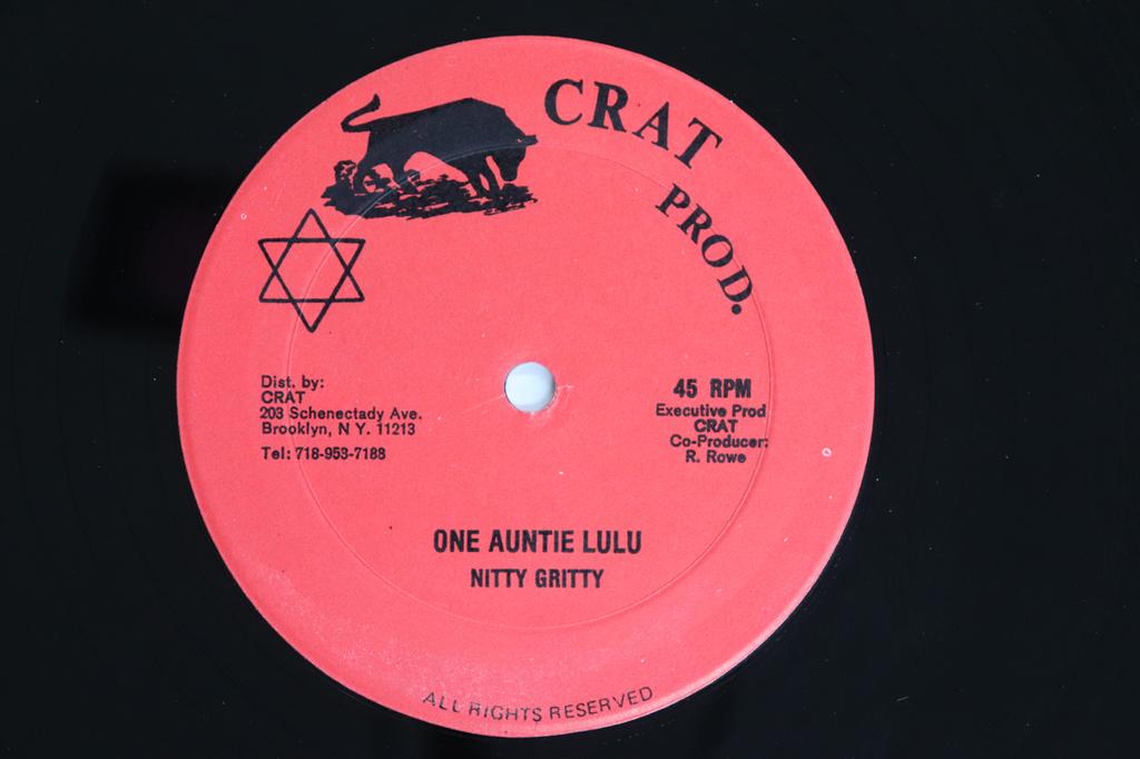 12-дюймовая пластинка NITTY GRITTY One Auntie Lulu Version CRAT1011 CRAT US Reggae Ska Dub Б/у
