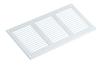 Grille De Ventilation - STEINBERG14 - 300x150mm - Acier - Blanc - Moustiquaire
