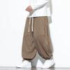 Мужские полосатые вельветовые брюки Осень 2025 Мужские джоггеры Винтажные брюки-фонарики Мужские брюки Y2K в стиле хай-стрит Корейские свободные брюки