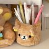 Rilakkuma Plushes Pencil Holder Cosmetics Pen Container Kawaii Desk Accessories Office Organizer Kid Stationery Storage Box Gift