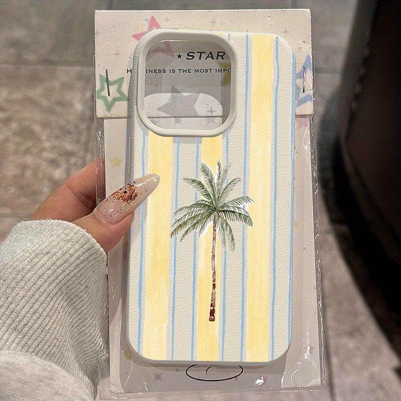 Силиконовый чехол для телефона для iPhone 17 17Air 16 15 14 Plus 13 12 11 Pro Max Роскошный свежий полосатый дизайн Узор личи Мягкая крышка