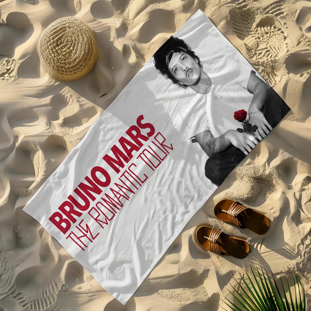 Полотенце Singer Пляжные полотенца Йога Тренажерный зал Легкое B-Bruno N-Mars Портативное Для плавания Душа Путешествий Спортивные аксессуары Песозащитное