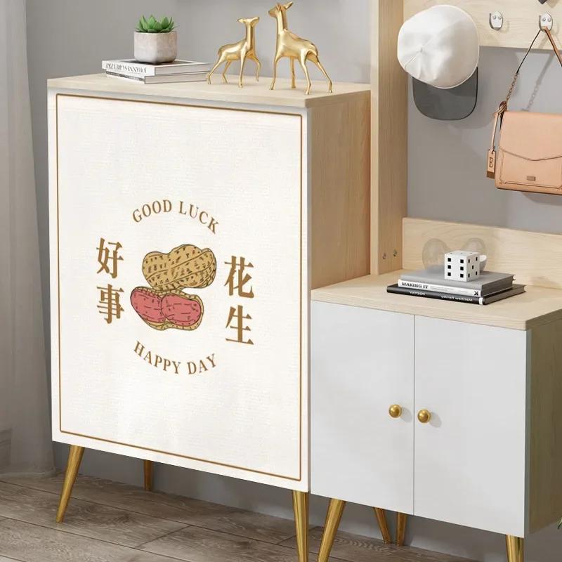 Cabinet Curtain for Kitchen Short Curtains Privacy Closet Cover Dust-Proof Under Sink Curtains for Small Kitchen Storage Room