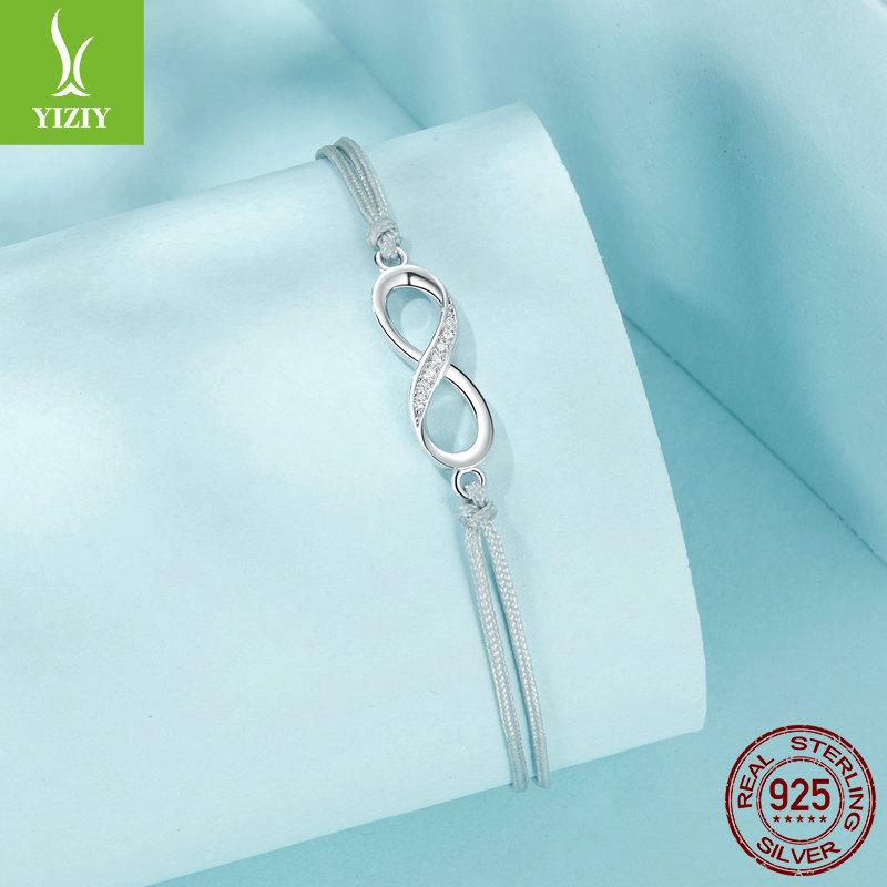 Classic Infinity Symbol Bracelet, Popular S925 Sterling Silver Bracelet Jewelry
