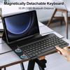 Совместимый чехол-клавиатура Bluetooth для Samsung Galaxy Tab S10 Lite - С подсветкой, Защитный кожаный чехол для S9 FE.