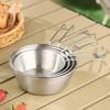 1pc-304 Stainless Steel Sierra Cup Outdoor Tableware for Camping and Picnics Stackable Hangable Soup Bowl