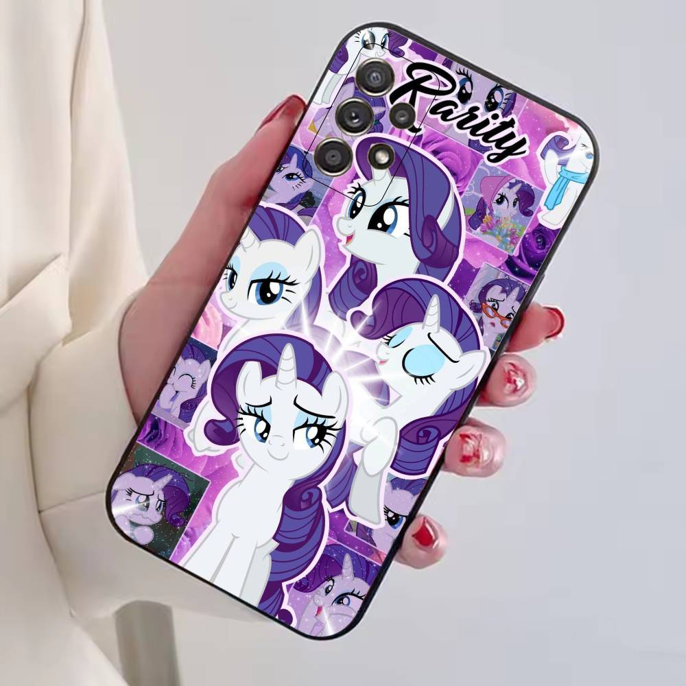 Мультяшный чехол для телефона My Little P-Ponys для Samsung S25, S24, S21, S22, S23, S30, Ultra, S20, Plus, Fe, Lite, Note, 10, Черный чехол