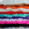 DIY 2M Feather Boa Strip Fluffy Feathers Black Turkey Feather Boas Shawl for Wedding Cosplay Clothing Accessory Decoration