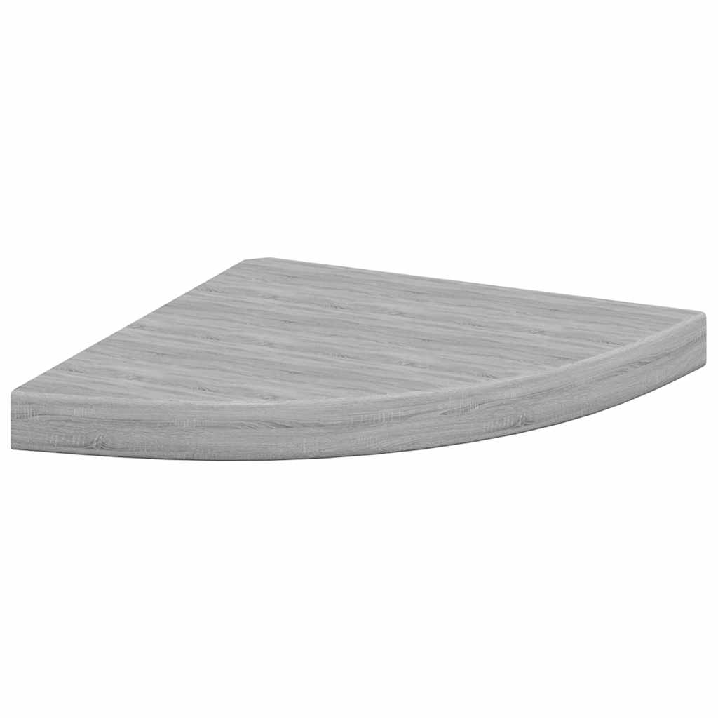 Vidaxl Narożna Półka Ścienna, Szarość Betonu, 35X35X3,8, Mdf