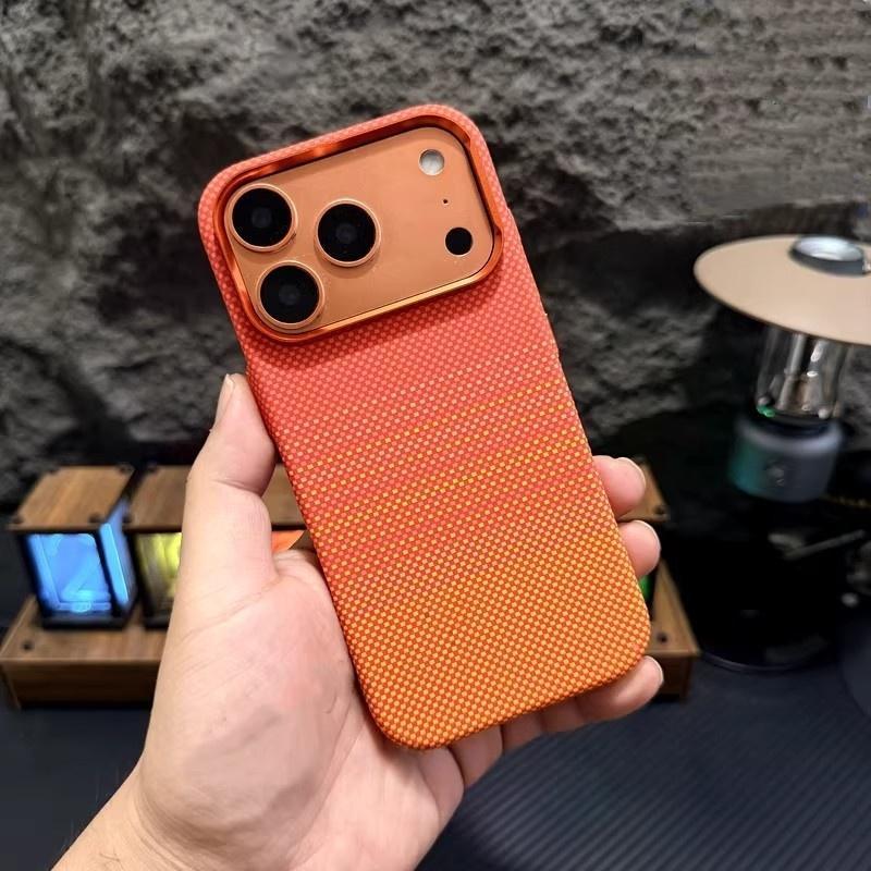 Магнитный чехол из кевлара для iPhone 17 Pro Max: Дизайн «Высокогорный ручей», Полное покрытие, Защита от падений, Совместимо с Apple 16