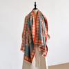 Women'S Winter Luxury Thick Warm Pashmina Wrap Imitation Cashmere Scarf With Polka Dot Jacquard Design For Casual Wear