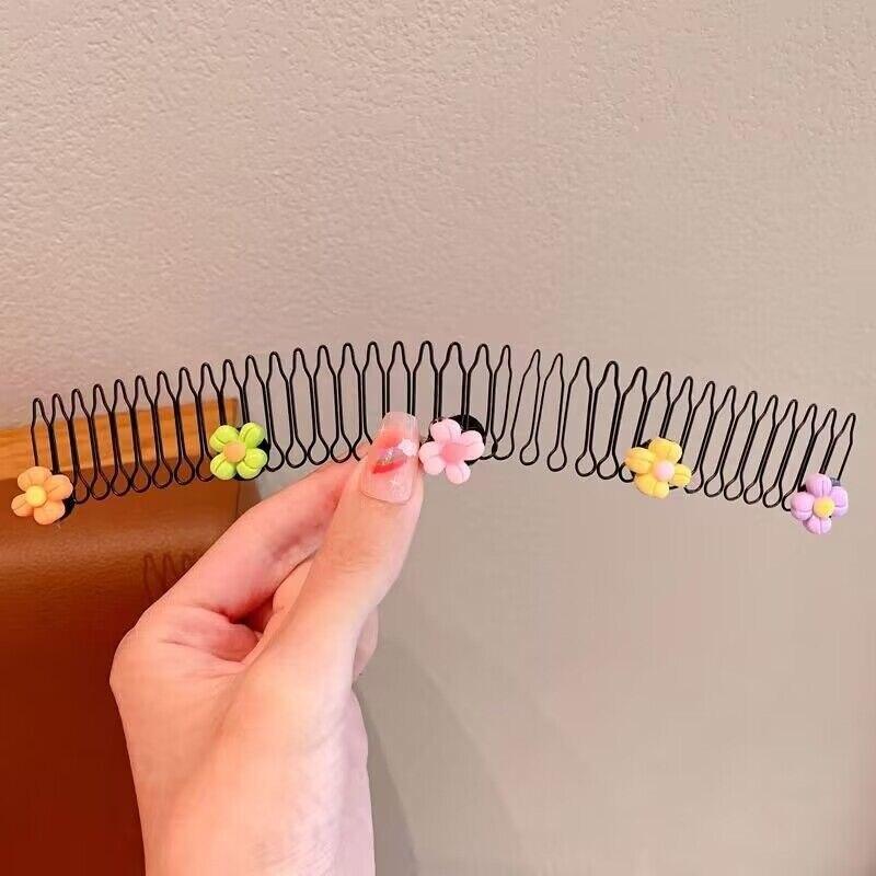New Fashion Cartoon Hair Comb Clip Vintage Loverly Elastic Hair Bands Headbands Headwear For Children Kid Hair Accessories Gifts