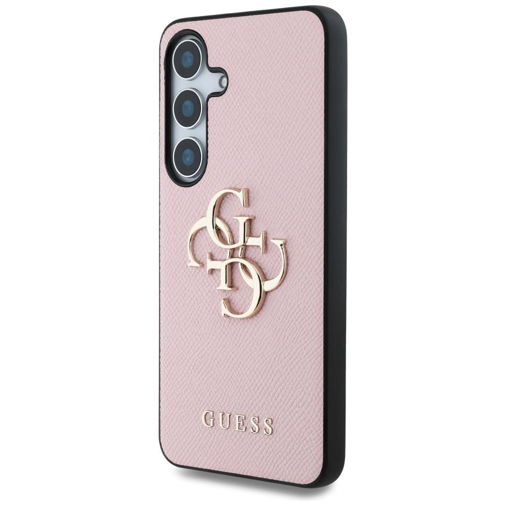 Etui do Samsung Galaxy S25 Guess 4G Logo Różowe