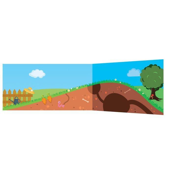 Scène à décorer pour enfants - La faune et la flore - Stickers Puffies