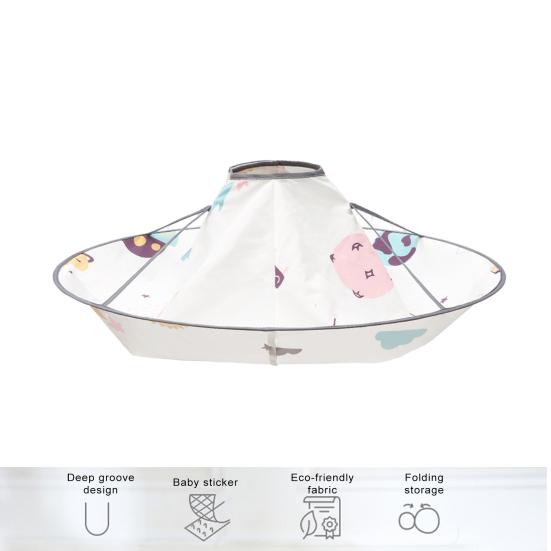 Детская накидка для стрижки с рисунком из мультфильма, водонепроницаемая накидка для стрижки волос, парикмахерский фартук и нагрудник, складной дизайн зонта