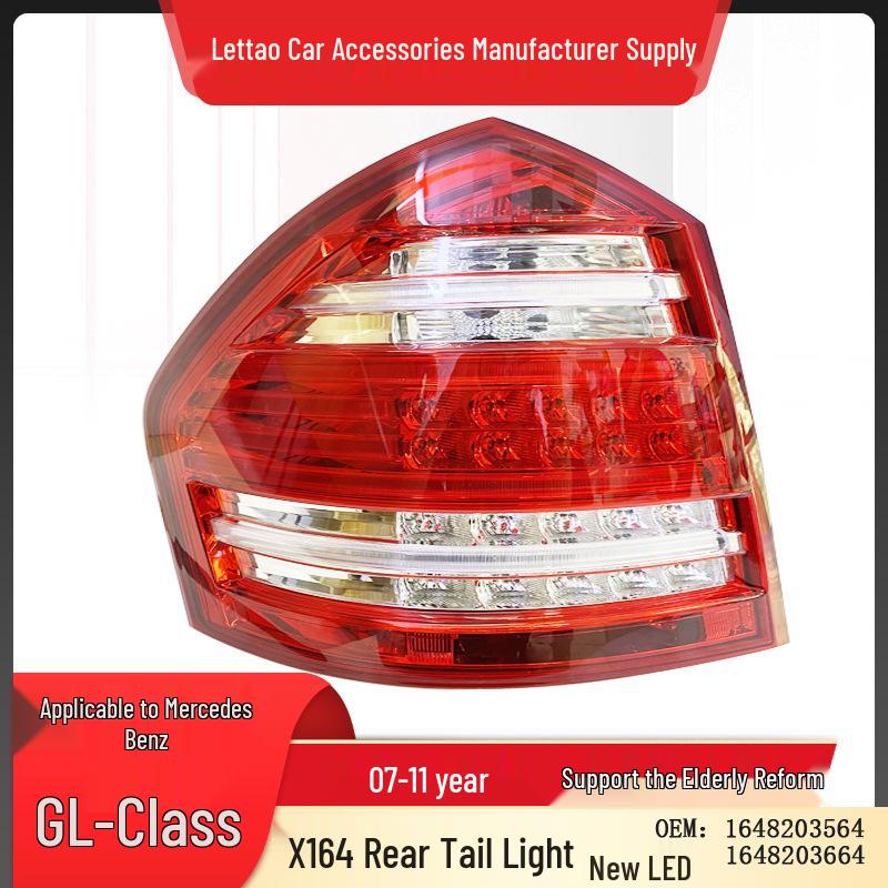LED Taillights for Mercedes-Benz GL-Class X164: GL450, GL350, GL500, GL400, GL550 Brake Lights