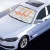 Складной зонт-шторка от солнца для лобового стекла автомобиля, гибкая ручка, защита от солнца и УФ-лучей, теплоизоляция, защита от нагрева переднего стекла автомобиля