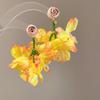 Exaggerated Beach Earrings Sweet Petals Stud Earrings Trendy Flower Dangle Earrings  Spring Summer