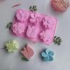 Kinds Flower Tulip Daisy Candle Mold DIY Flower Expanded Fragrance Stone Handmade Soap Cake Decoration Baking Silicone Mold