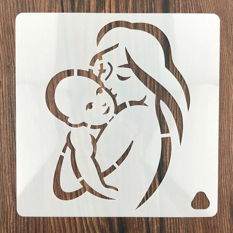 15*15 см цветок розы DIY многослойные трафареты настенная живопись Diy раскраска для скрапбука тиснение альбом декоративная открытка шаблон