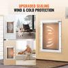 Pet Door for Door with Lock and Magnetic Flap System Aluminum Frame Small