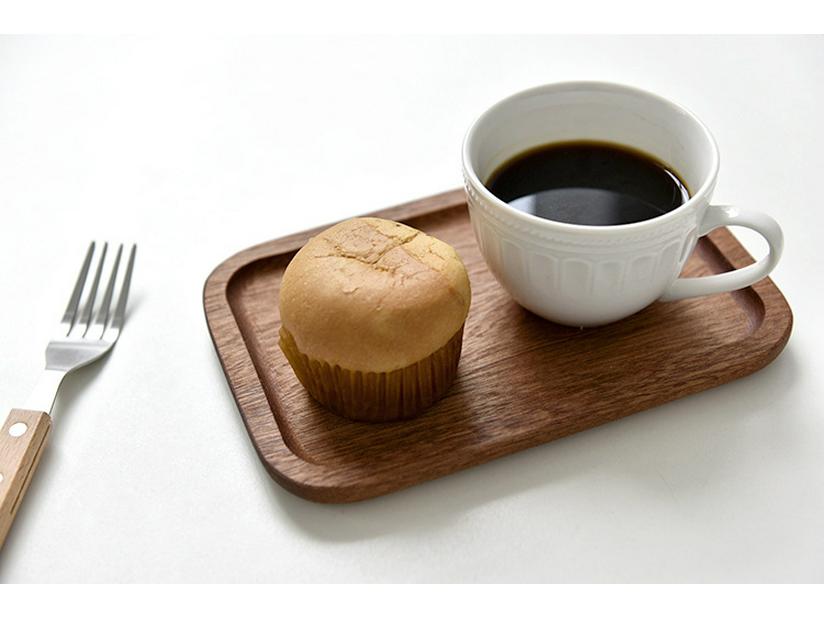 Japanese Solid Wood Rectangular Walnut Tray - Dinner, Dessert, or Fruit Plate